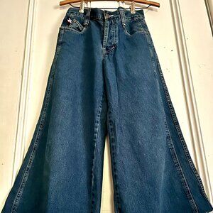 KIK GIRL DENIM RAVER/SKATER JEANS Vtg 90s/Y2K - C… - image 1